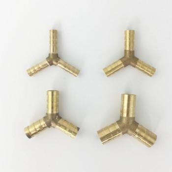 Conector en Y de 3 vías para mangueras, 6mm, 8mm, 10mm, 12mm