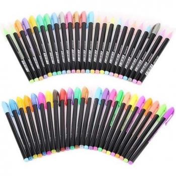 Set de escritura de 48 plumas de gel