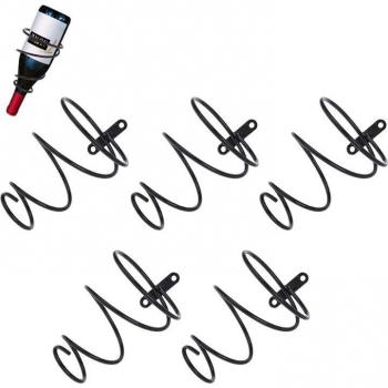 Supports de rangement mural en métal pour bouteilles de vin 1/3/5 pièces