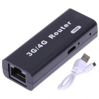Routeur Mobile 3G/4G Wi‑Fi 150 Mbps – Mini, RJ45, USB Noir