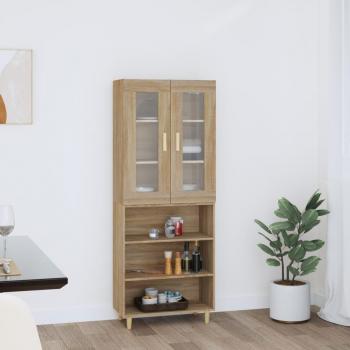 Modern Highboard Sonoma Oak 69.5x34x180 cm