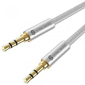 Syncwire Kopfhörerkabel 3,5 mm – 3 m – Nylon‑gewebt