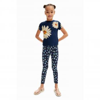 Legging Femme L Bleu à Fleurs Desigual