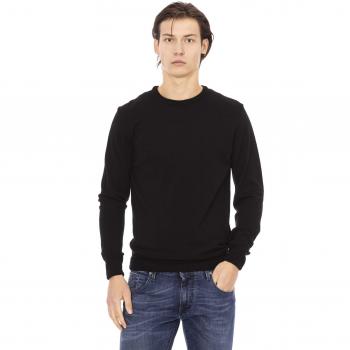 Baldinini Trend Black Fabric Sweater