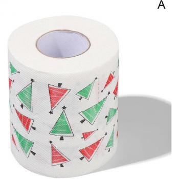 Papel Higiénico de Baño con Diseño de Santa Claus