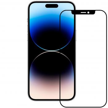 IPhone 14 Pro Protector Ksix – Pantalla Cristal Templado y TPU, Borde Negro