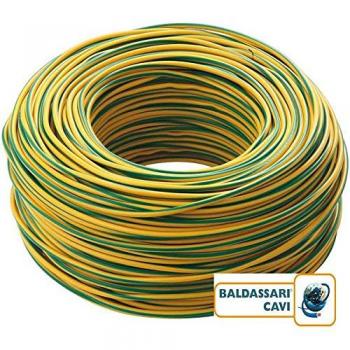 Cavo Rame 1,5 mm per Impianti Elettrici Giallo Verde
