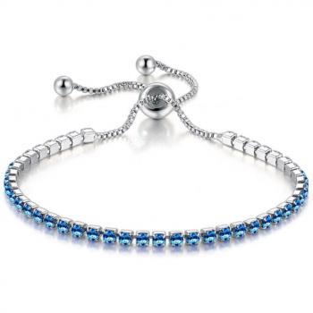Brazalete ajustable de circonitas de 2,5 MM H095