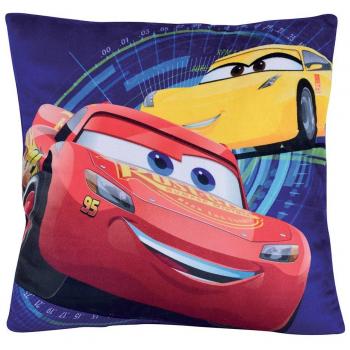 Fun House Disney Cars Coussin Carré – 35x35 cm, Bleu