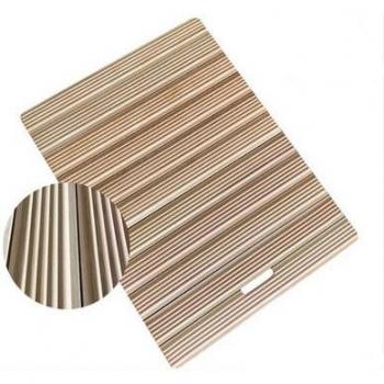 Custom Anti-Slip Wood Shower Mat