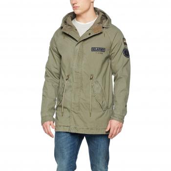 Superdry Herren Sweatjacke Rookie Aviator Patched, Aged Olive, L