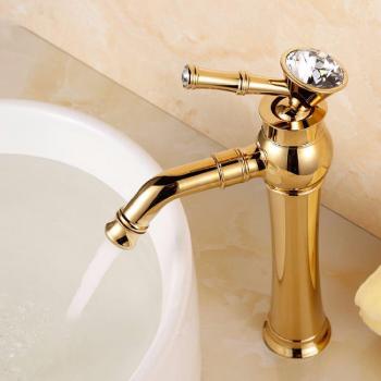 Gold Rose Rotating Calor Bath Tap