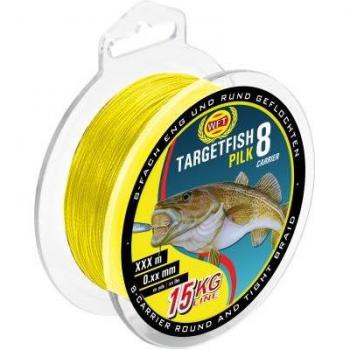 WFT Targetfish 8 Pilk Schnur Gelb 220m 0,22mm 20kg