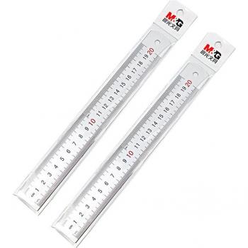 Double-Sided Aluminum Ruler 20-30cm