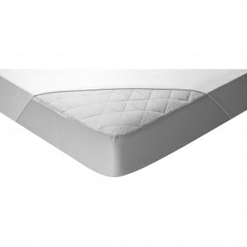 Protège-matelas matelassé imperméable Pikolin Home, Blanc, 160 x 200 cm