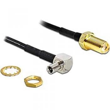 DeLock Antennenadapter von TS-9 auf RP-SMA, RG174 Kabel, schwarz