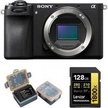 Alpha ILCE6700 Cuerpo + Tarjeta SDXC Lexar 128GB 1800x + Batería Kingma