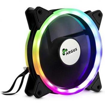 Inter-Tech Argus RS-041 RGB 120mm PWM Ventilador Negro