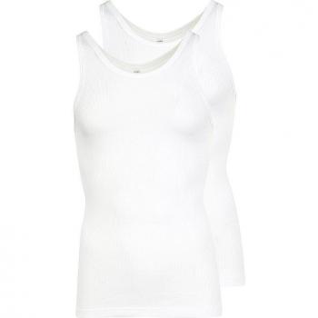 HUBER Trägershirt 2er Pack Weiß Herren XXL