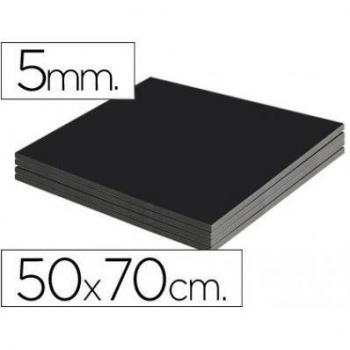 Cartón pluma Liderpapel negro doble cara 50x70 cm espesor 5 mm