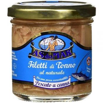 ASDOMAR Filetti di tonno al Naturale in acqua di mare di sardegna 150 g