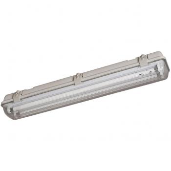 StarLicht 563492985 Aqualux ECO – 2x28 W Leuchte, graues Kunststoffgestell