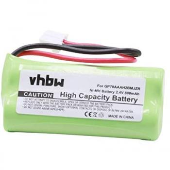 Tél. fixe Batterie Ni‑MH 800 mAh (VHbw) – 2,4 V