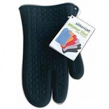 Guante de Cocina Mister Hot en Silicona Negra 274x167mm (Paquete de 6)
