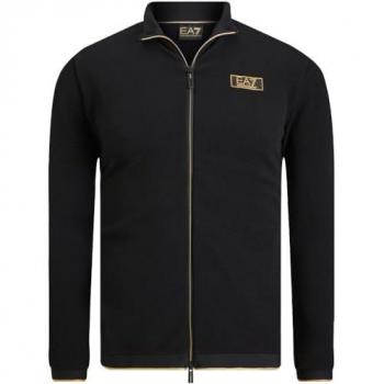 EA7 Emporio Armani Sweatjacke mit Strukturmuster Modell 'GOLD LABEL', Größe XL