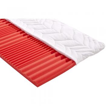 Vrchní matrace Aloe Vera BASIC 90x200x7 cm, H2, vyrobená z aloe vera pěny, s výškou 7 cm, střední tuhosti (H2), hypoalerg
