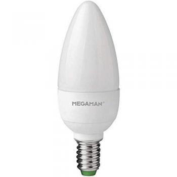 MEGAMAN Lampadina candela LED 3,5W E14 opale
