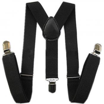 ABWE Elastic Clip-On Suspenders – Black