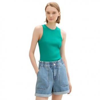 TOM TAILOR Denim Trägertop mit Glitzerdetails