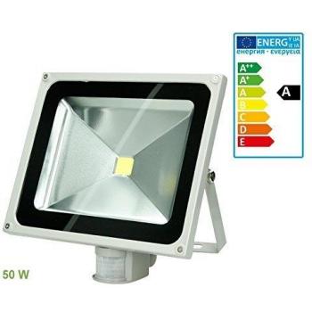 Projecteur LED extérieur 50W 2585 Lumens avec Capteur de mouvement