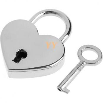 Candado Corazón Antiguo con Llave
