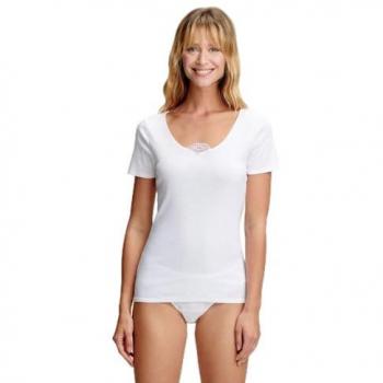 Armor Lux Spitzenkragen Tee für Männer, leichte Baumwolle, Weiß, M