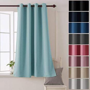 Deconovo Sky Blue Thermal Insulated Blackout Curtain 52x 54 1 Panel