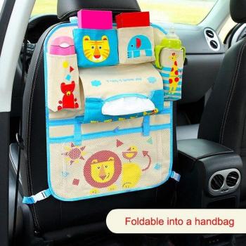 Vehículo Infantílico Cartoon con Bolsa, Asiento Seguro y Cubierta Interior