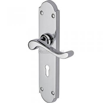 20.7 cm Polished Chrome Lever Set – Savoy