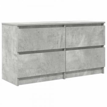 Modern Concrete Grey TV Cabinet 100x35x54 cm Engineered Wood