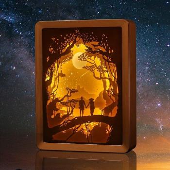 3D Paper Cut Night Light