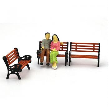 Wiking 10 PCS Park Outdoor Chair Set, Model Entourage, 1/75 Scale