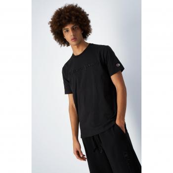 T-shirt Champion con logo ricamato nero