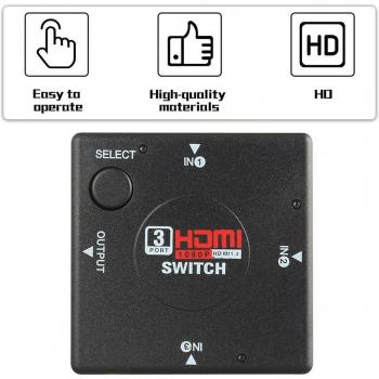 Automatic HDMI 3-Port Switcher Splitter Hub 2160P