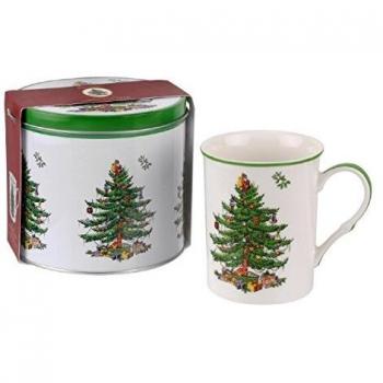 Seasonal Pine Mug Pairing with Storage Tin