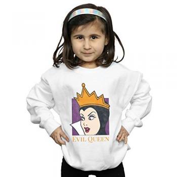 Disney Evil Queen Cropped Sweater in White – Kids' Fashion (Size 5‑6)