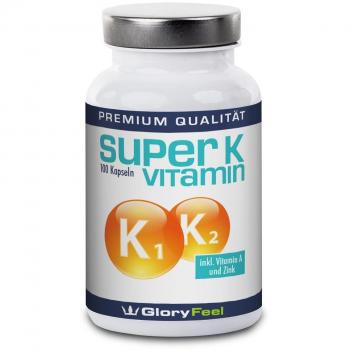 GloryFeel Vitamin K‑Boost – 1100 µg K1/K2 plus A, C & Zink