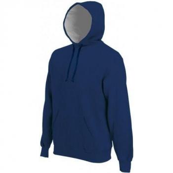 Kariban Herren‑Kapu-Sweatshirt, dunkles Schwarz, 2XL, hoher Kontrast