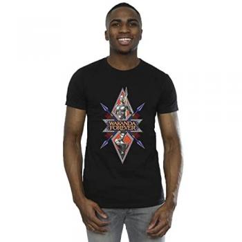 Marvel Herren Wakanda Forever Tribal Speer T-Shirt XL