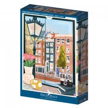 Legpuzzel Amsterdam Koffiehuis (500 Stukken)